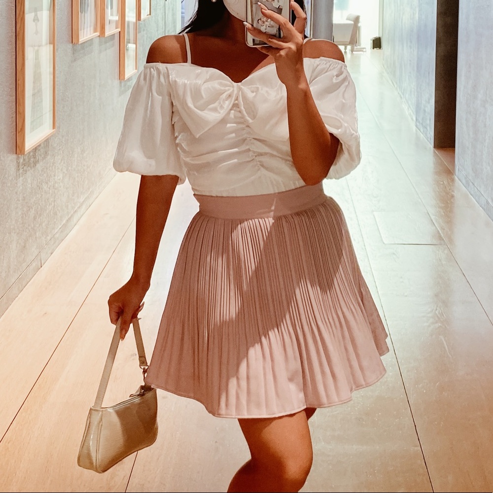 White Bow Blouse from Korea